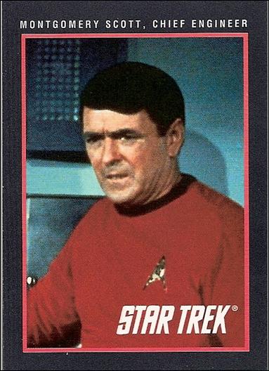 Star Trek 25th Anniversary: Series 1 (Base Set) card 103 Montgomery Scott. Chief Engineer