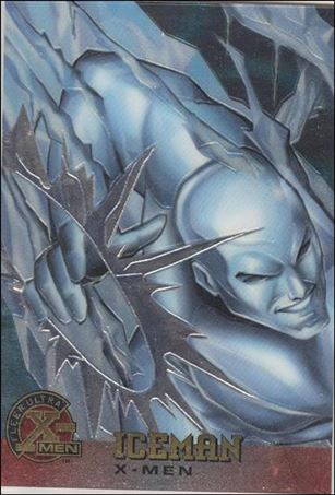 1996 Fleer Ultra X-Men All Chromium (Base Set) card 7 Iceman
