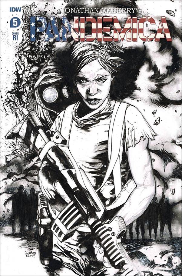 Pandemica issue 5-B 1:10 Black & White Cover