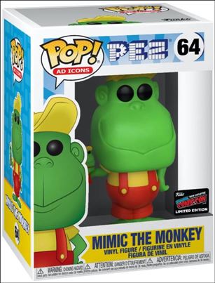 POP! Ad Icons figure 64 Mimic the Monkey (Red Overalls) NYCC Exclusive