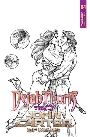 Dejah Thoris Versus John Carter issue 4-L Joseph Michael Linsner 1:25 Black & White Cover