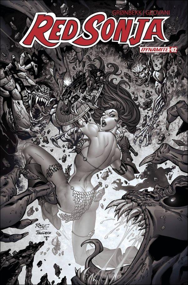 Red Sonja (2023) issue 2-N John Royle 1:15 Line Art Cover