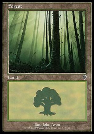 Magic the Gathering: Invasion (Base Set) card 347 Forest