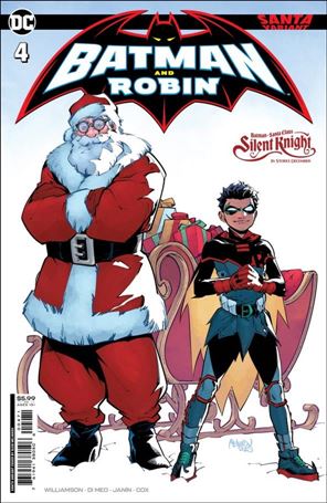 Batman and Robin (2023) issue 4-D Gleb Melnikov Santa Cardstock Cover
