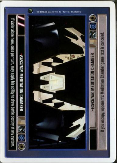 Star Wars: Dagobah Revised (Base Set) card 72 Executor: Meditation Chamber