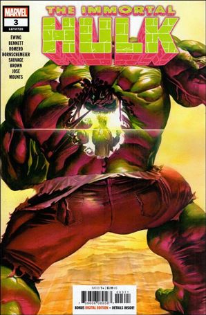 Immortal Hulk issue 3 Alex Ross Cover