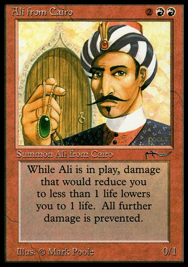 Magic the Gathering: Arabian Nights (Base Set) card 36 Ali from Cairo
