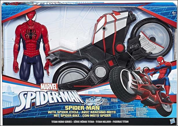 Marvel Titan Hero Series figure 11 Spider-Man with Spider Cycle