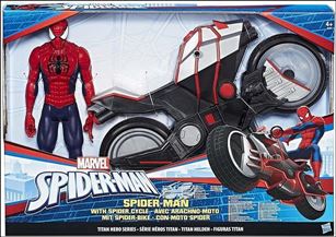 Marvel Titan Hero Series figure 11 Spider-Man with Spider Cycle