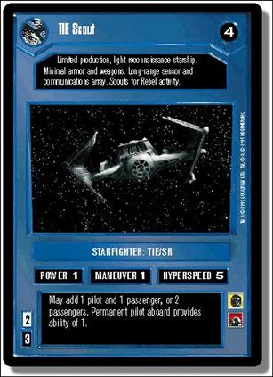 Star Wars: Premiere Limited (Base Set) card 143 TIE Scout
