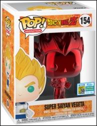 POP! Animation figure 154-F Super Saiyan Vegeta (Red Chrome) SDCC 2019