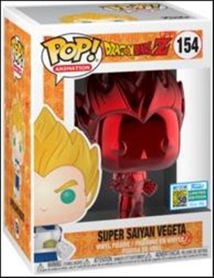 POP! Animation figure 154-F Super Saiyan Vegeta (Red Chrome) SDCC 2019