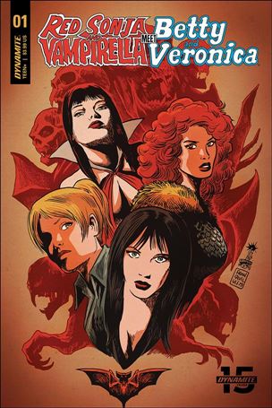 Red Sonja and Vampirella Meet Betty and Veronica issue 1-B Francesco Francavilla Cover