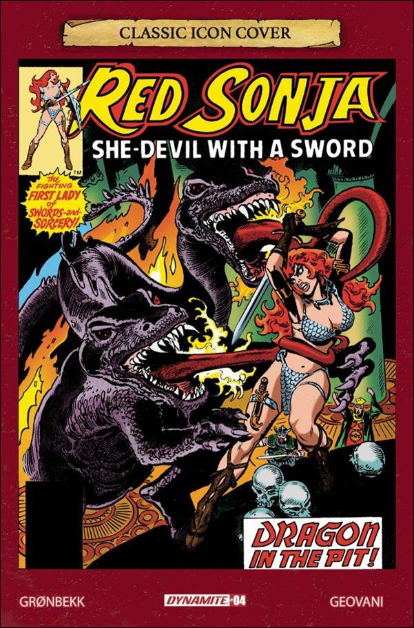 Red Sonja (2023) issue 4-H Frank Thorne 1:10 Classic Icon Cover
