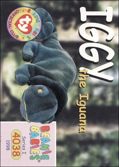 Beanie Babies Series 1 (Base Set) card 87 Iggy the Iguana