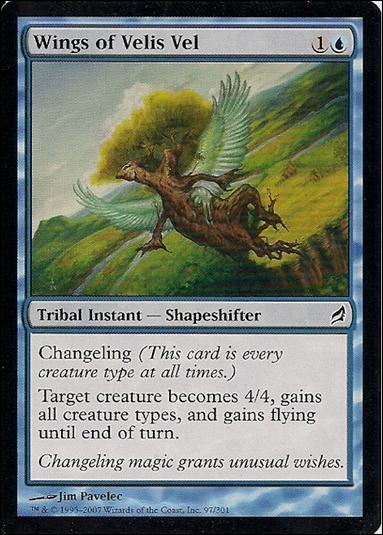 Magic the Gathering: Lorwyn (Base Set) card 97 Wings of Velis Vel