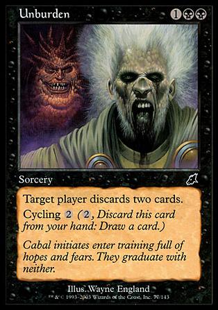 Magic the Gathering: Scourge (Base Set) card 77 Unburden