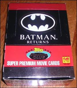 Batman Returns Stadium Club card 1 Sealed Box