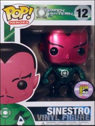 POP! Heroes figure 12-B Sinestro (Metallic) SDCC 2011 1/480