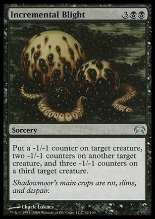 Magic the Gathering: Planechase (Base Set) card 32 Incremental Blight