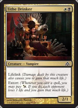 Magic the Gathering: Dragon's Maze (Base Set) card 109 Tithe Drinker