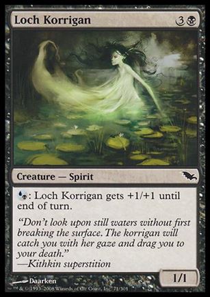 Magic the Gathering: Shadowmoor (Base Set) card 71 Loch Korrigan