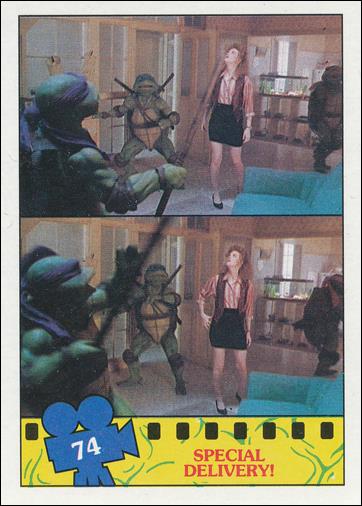 Teenage Mutant Ninja Turtles Movie (Base Set) card 74 Special Delivery!