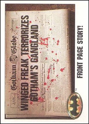 Batman (Collectors' Edition Set) card 38 Front Page Story!
