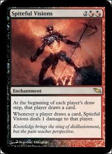 Magic the Gathering: Shadowmoor (Base Set) card 198 Spiteful Visions