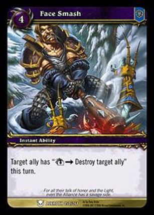 World of Warcraft: Heroes of Azeroth (Base Set) card 150 Face Smash
