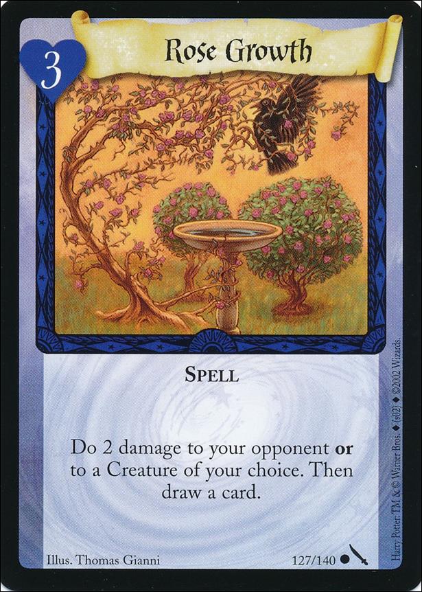 Harry Potter: Chamber of Secrets (Base Set) card 127 Rose Growth
