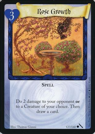 Harry Potter: Chamber of Secrets (Base Set) card 127 Rose Growth
