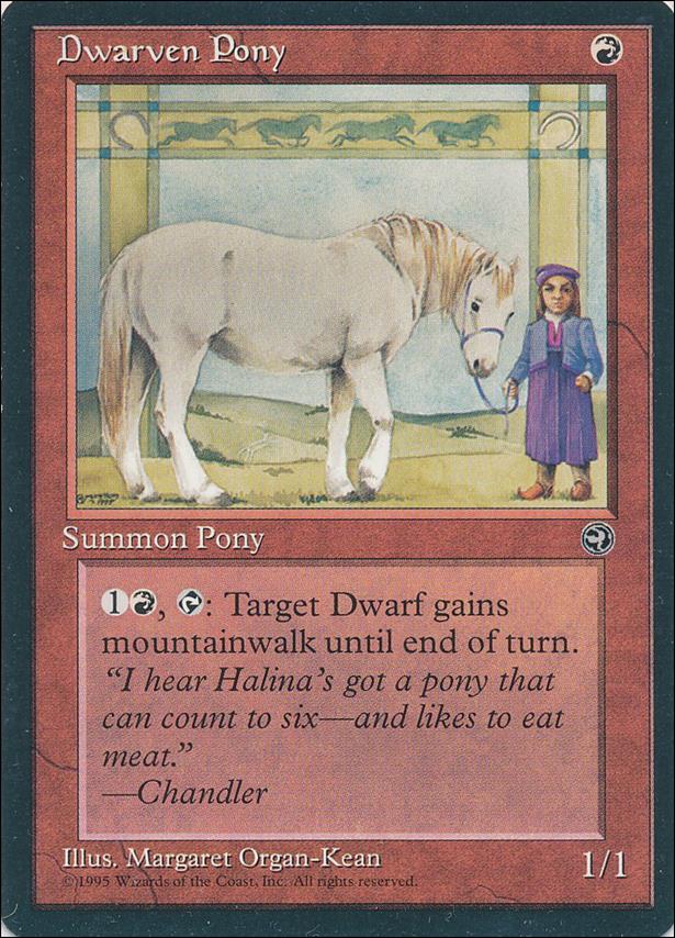 Magic the Gathering: Homelands (Base Set) card 70 Dwarven Pony
