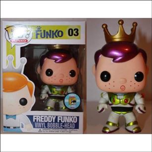 Pop! Funko - Freddy Funko figure '3'-C Freddy Funko (Buzz Lightyear) Metallic SDCC  1/12