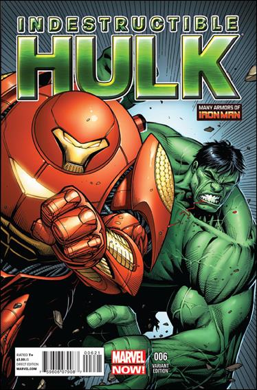 Indestructible Hulk issue 6-B Dale Keown 1:20 "Many Armors of Iron Man" Cover