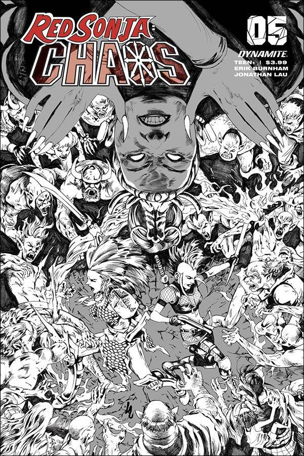 Red Sonja: Age of Chaos issue 5-Q Jonathan Lau 1:35 Black & White Cover