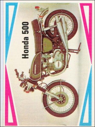 Choppers & Hot Bikes (Base Set) card 65 Honda 500