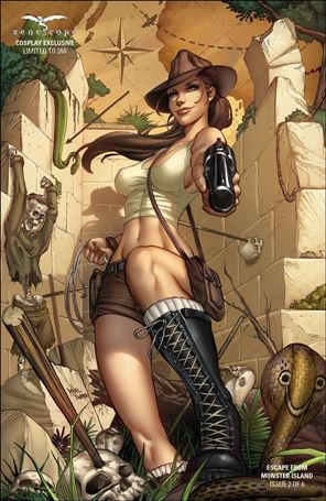 Escape from Monster Island issue 2-E Mike DeBalfo Cosplay Cover 1/350