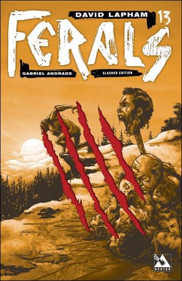 Ferals issue 13-D Slashed Cover 1:3