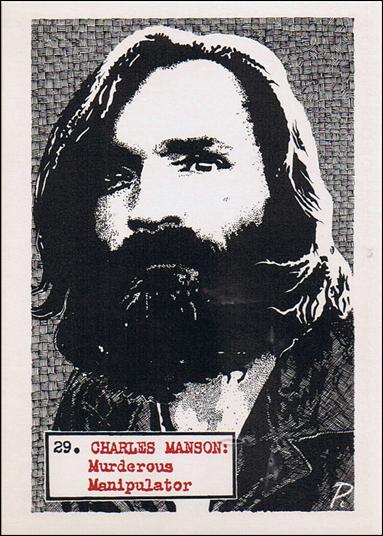 Bloody Visions (Base Set) card 29 Charles Manson: Murderous Manipulator