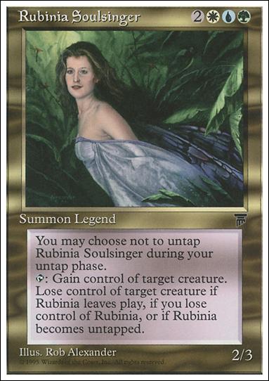 Magic the Gathering: Chronicles (Base Set) card 83 Rubinia Soulsinger