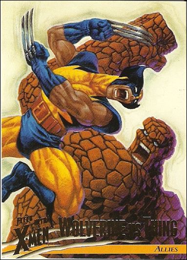 1996 Fleer Ultra X-Men: Wolverine (Base Set) card 41 Wolverine vs Thing