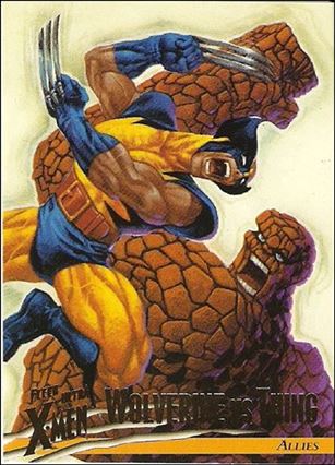 1996 Fleer Ultra X-Men: Wolverine (Base Set) card 41 Wolverine vs Thing