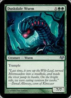 Magic the Gathering: Eventide (Base Set) card 67 Duskdale Wurm