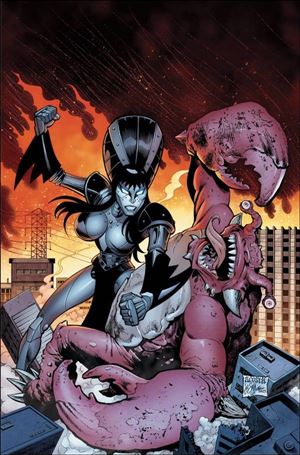 Elvira in Monsterland issue 4-I Dave Acosta 1:20 Virgin Cover
