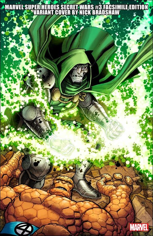 Marvel Super Heroes Secret Wars issue 3-F Nick Bradshaw 1:25 Facsimile Edition (2024)