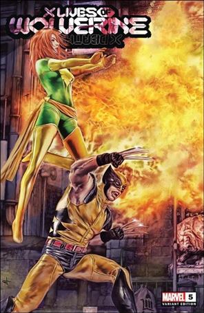 X Lives of Wolverine issue 5-G Marco Turini Unknown Comics Connecting Cover