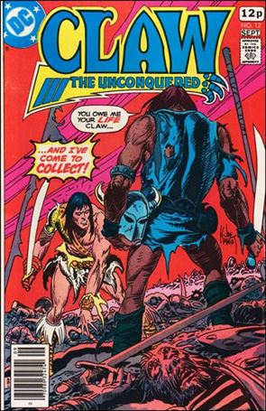 Claw the Unconquered (1975) issue 12-B UK Price Cover
