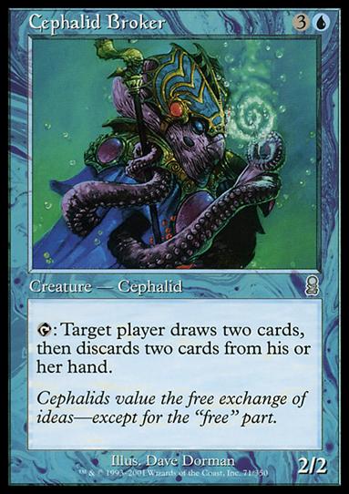 Magic the Gathering: Odyssey (Base Set) card 71 Cephalid Broker