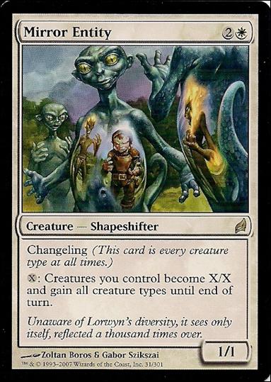 Magic the Gathering: Lorwyn (Base Set) card 31 Mirror Entity